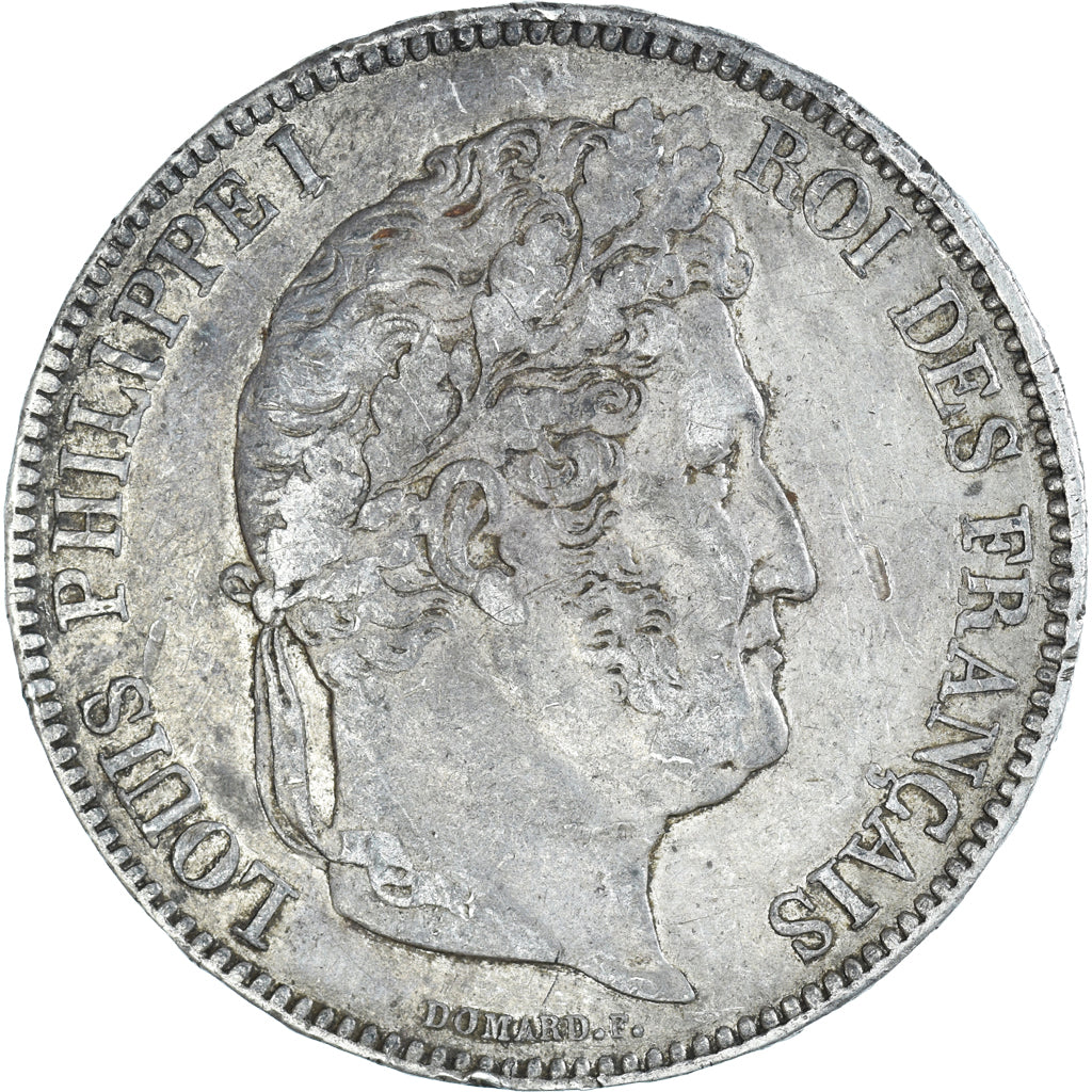 Moneta, Francia, Louis-Philippe, 5 Francs, 1832, Paris, BB, Argento, KM:749.1