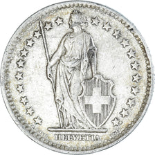 Coin, Switzerland, 2 Francs, 1948, Bern, EF(40-45), Silver, KM:21