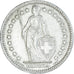 Coin, Switzerland, 2 Francs, 1957, Bern, AU(50-53), Silver, KM:21
