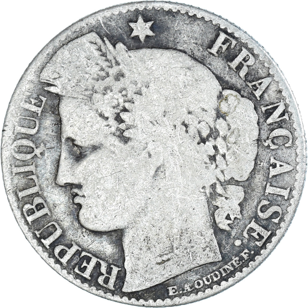 France, Cérès, 50 Centimes, 1895, Paris, B+, Argent, KM:834.1