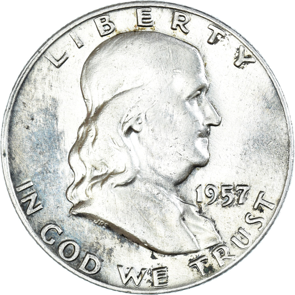 Moneta, Stati Uniti, Franklin Half Dollar, Half Dollar, 1957, U.S. Mint, Denver