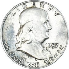Moneta, Stati Uniti, Franklin Half Dollar, Half Dollar, 1957, U.S. Mint, Denver
