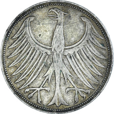 Coin, GERMANY - FEDERAL REPUBLIC, 5 Mark, 1951, Hambourg, VF(30-35), Silver