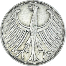 Munten, Federale Duitse Republiek, 5 Mark, 1951, Munich, FR+, Zilver, KM:112.1