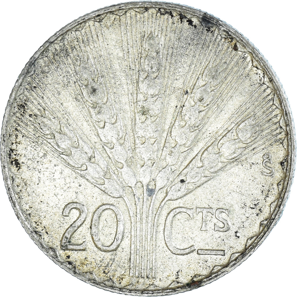 Monnaie, Uruguay, 20 Centesimos, 1942, Santiago, SUP, Argent, KM:29