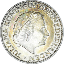 Coin, Netherlands, Juliana, Gulden, 1956, AU(50-53), Silver, KM:184