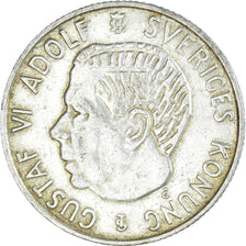 Coin, Sweden, Gustaf VI, Krona, 1953, EF(40-45), Silver, KM:826