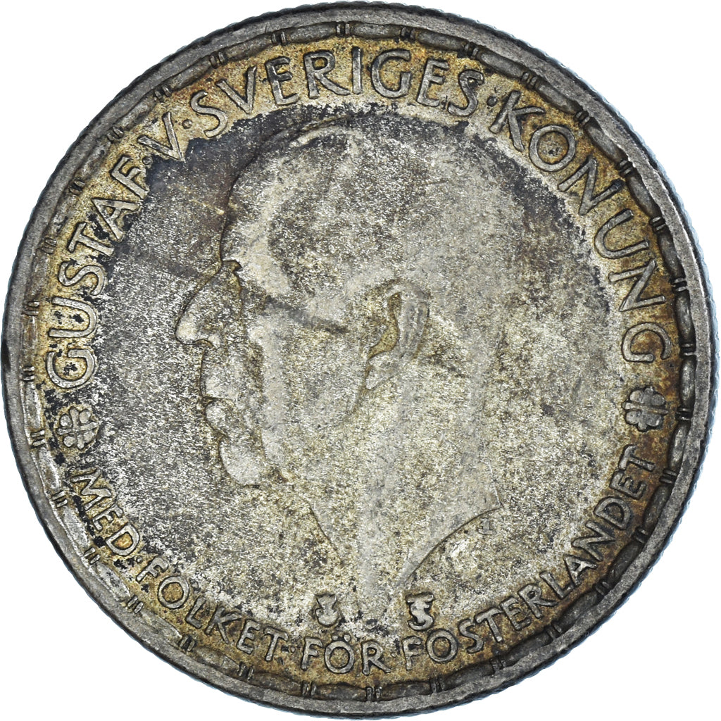 Coin, Sweden, Gustaf V, Krona, 1949, VF(20-25), Silver, KM:814