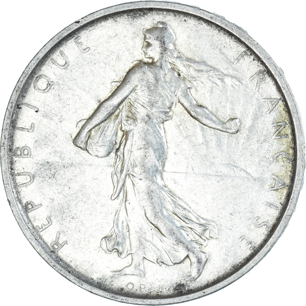 Coin, France, Semeuse, 5 Francs, 1967, Paris, AU(55-58), Silver, KM:926