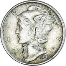 Coin, United States, Mercury Dime, Dime, 1943, U.S. Mint, Philadelphia