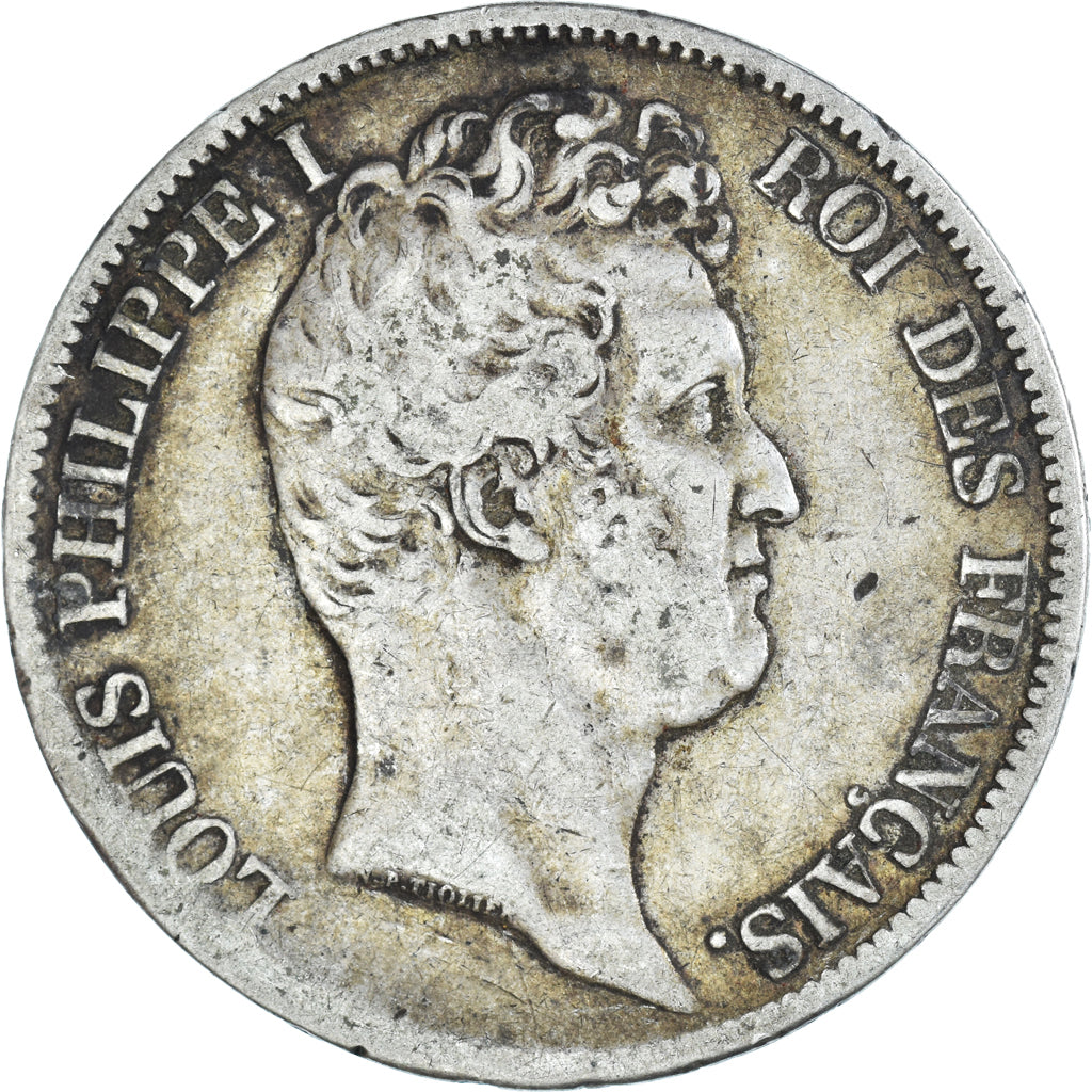 Moneda, Francia, Louis-Philippe, 5 Francs, 1831, Toulouse, BC+, Plata, KM:735.9