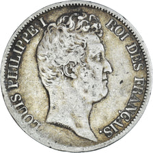 Moneda, Francia, Louis-Philippe, 5 Francs, 1831, Toulouse, BC+, Plata, KM:735.9