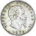 Coin, Italy, Vittorio Emanuele II, 5 Lire, 1876, Rome, EF(40-45), Silver, KM:8.4