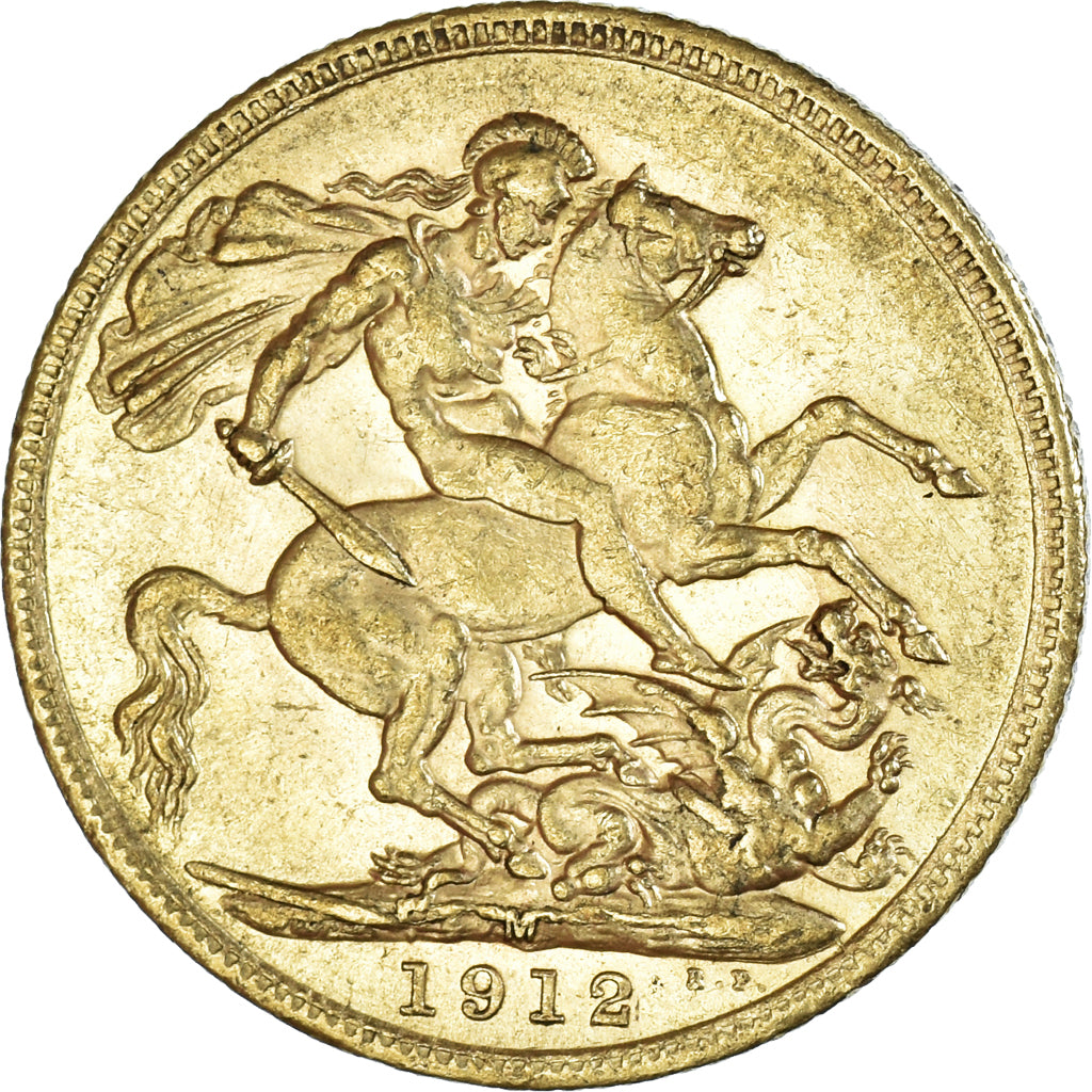 Coin, Australia, George V, Sovereign, 1912, Melbourne, AU(55-58), Gold, KM:29