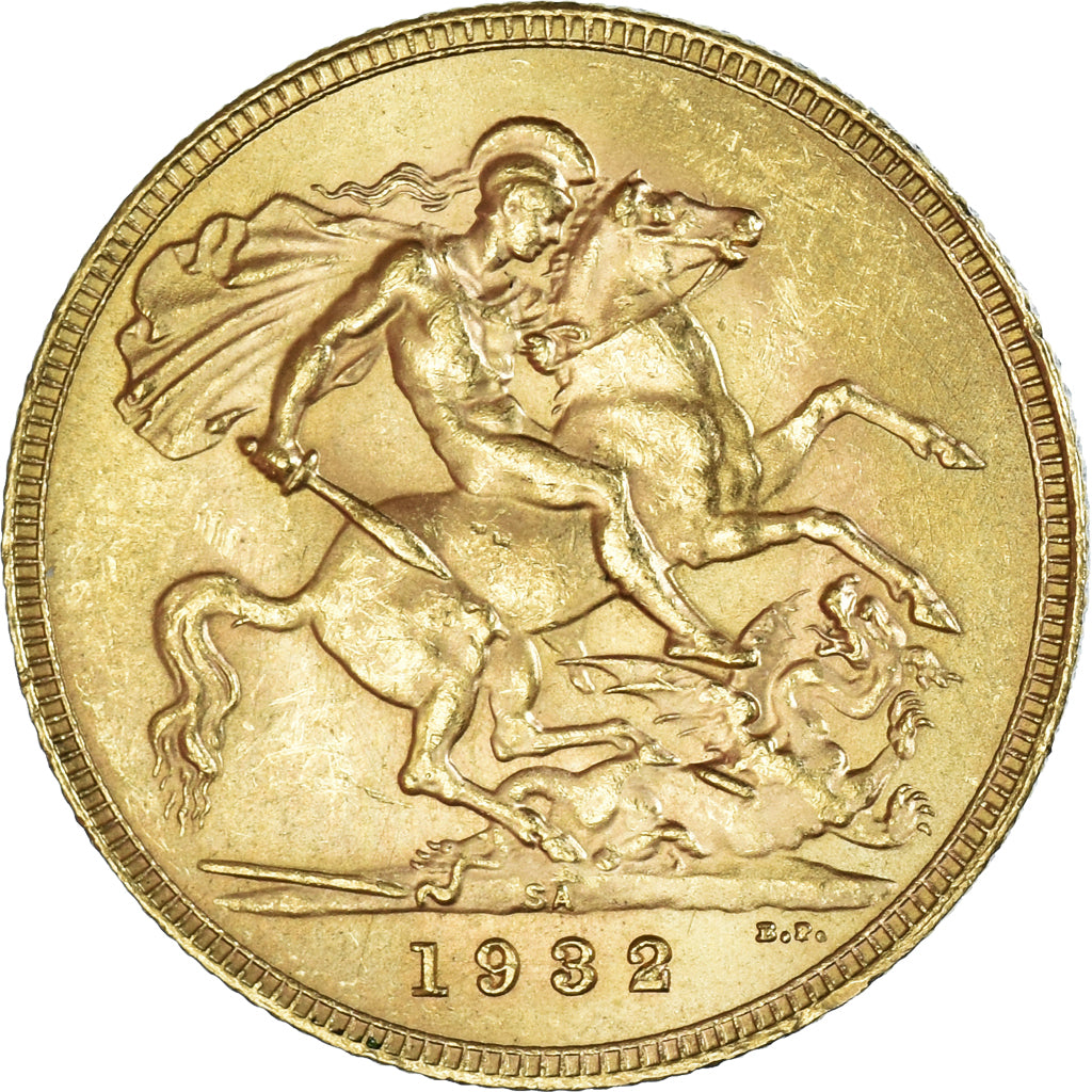 Monnaie, Afrique du Sud, George V, Sovereign, 1932, Pretoria, SUP, Or, KM:A22