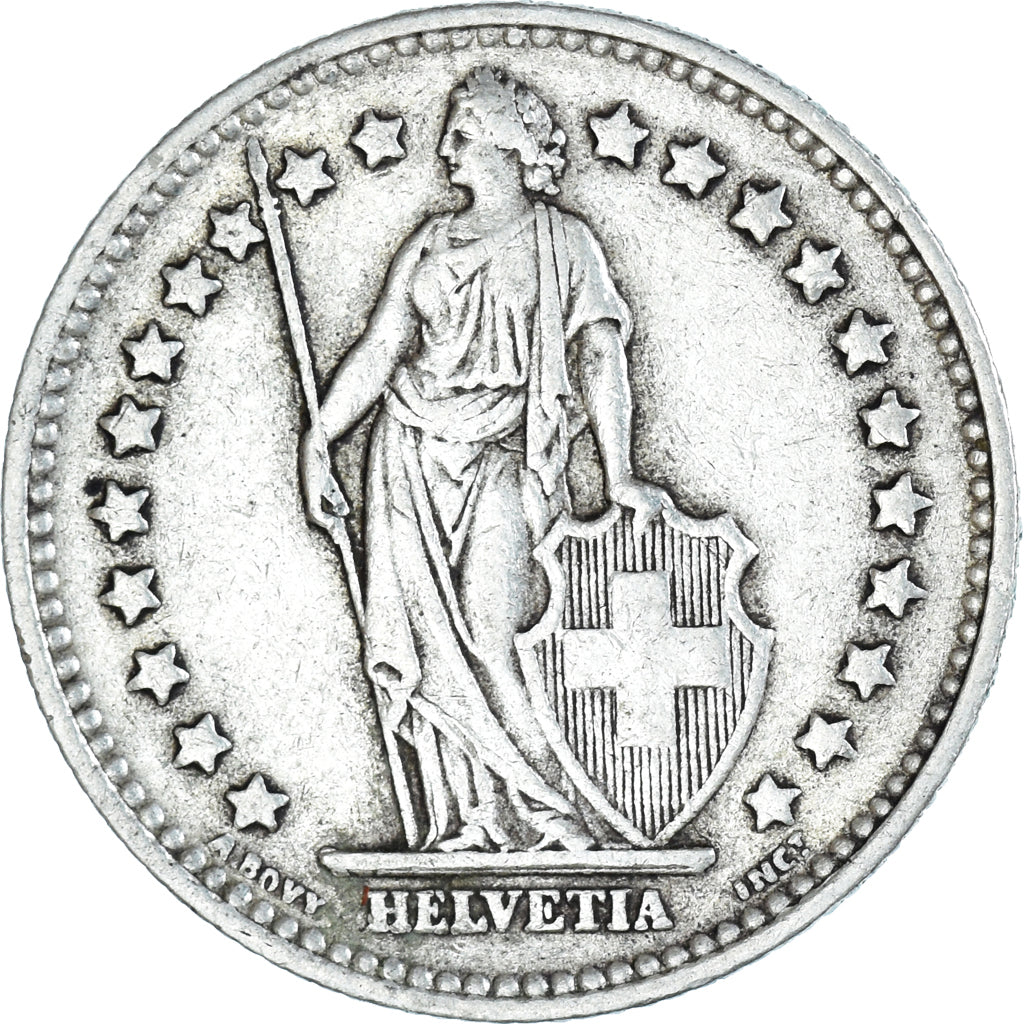Coin, Switzerland, Franc, 1936, Bern, EF(40-45), Silver, KM:24