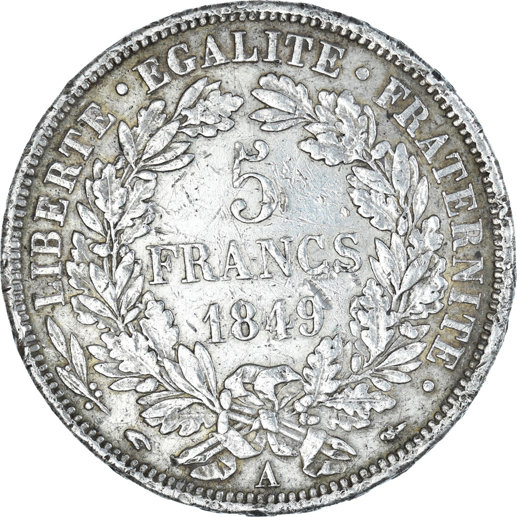 Monnaie, France, Cérès, 5 Francs, 1849, Paris, TB+, Argent, Gadoury:719