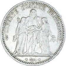 Moneta, Francia, Hercule, 5 Francs, 1874, Bordeaux, MB+, Argento, KM:820.2