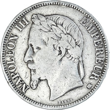Coin, France, Napoleon III, 5 Francs, 1868, Strasbourg, VF(20-25), Silver