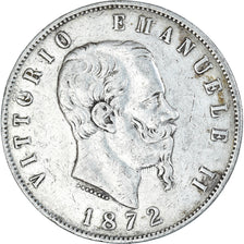 Monnaie, Italie, Vittorio Emanuele II, 5 Lire, 1872, Milan, TB+, Argent, KM:8.3