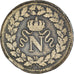 Moeda, França, Napoléon I, Decime, 1814, Strasbourg, point after date only