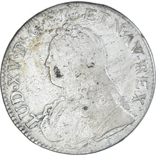 Coin, France, Louis XV, Écu aux branches d'olivier, Ecu, 1726, Rennes