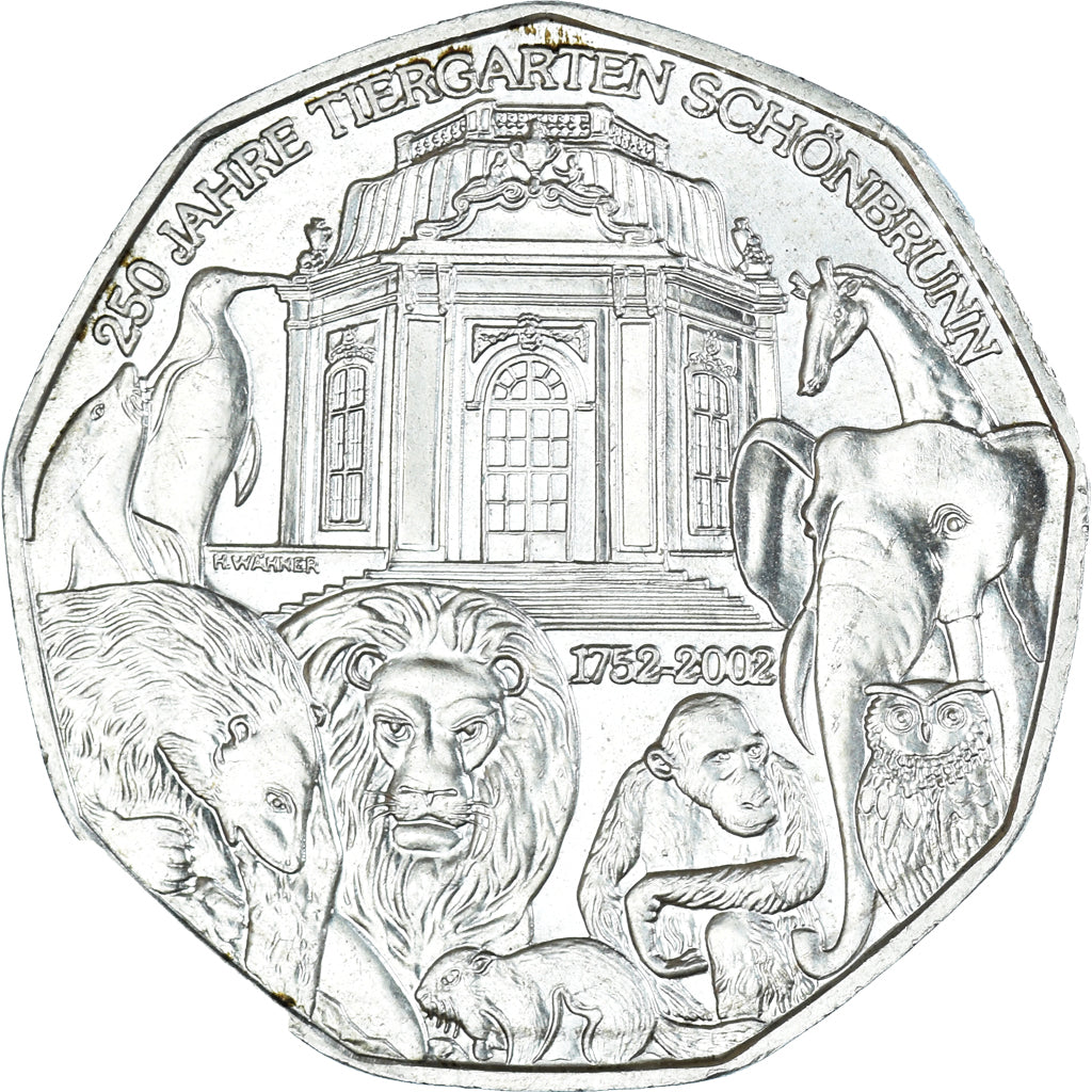 Áustria, 5 Euro, 2002, Vienna, MS(63), Prata, KM:3091