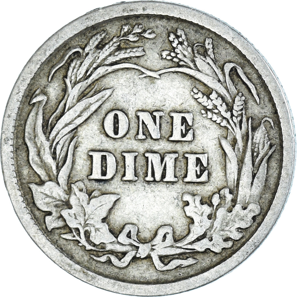 Coin, United States, Barber Dime, Dime, 1908, Philadelphia, VF(30-35), Silver
