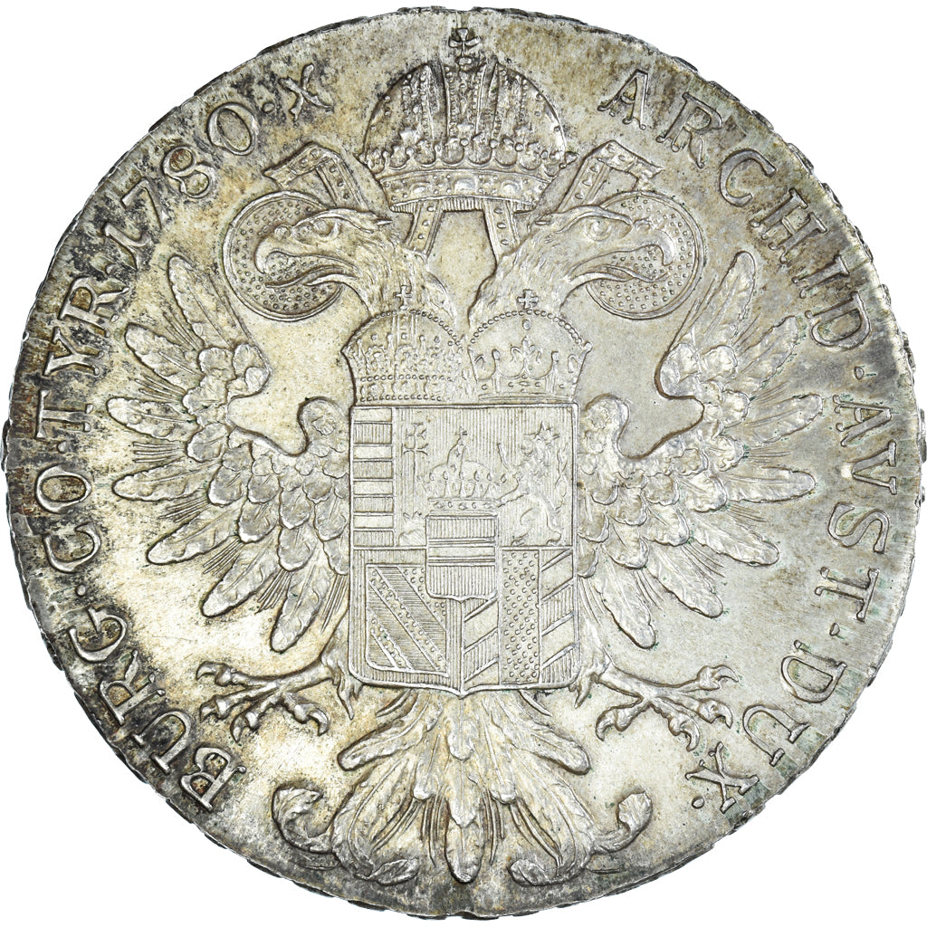Coin, Austria, Joseph II, Thaler, 1780, Restrike, MS(60-62), Silver, KM:T1