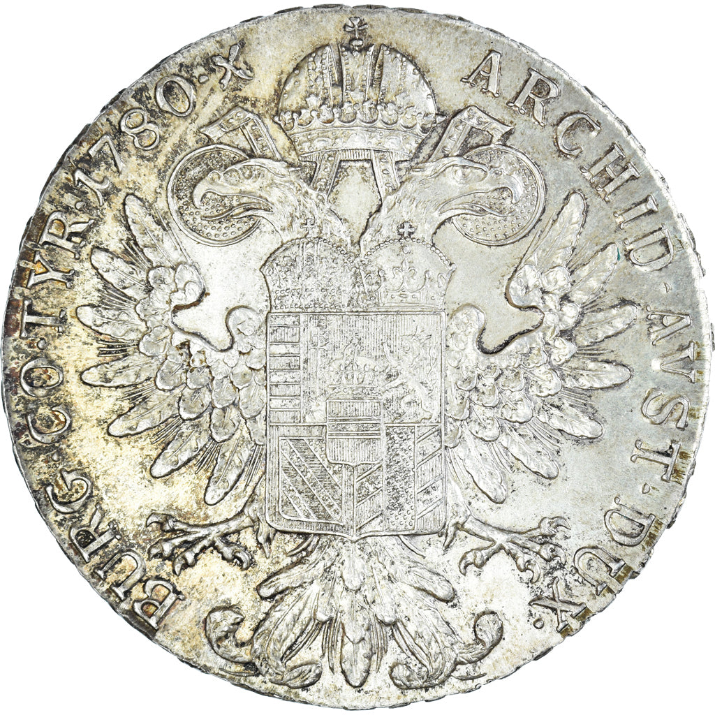Coin, Austria, Joseph II, Thaler, 1780, Restrike, MS(60-62), Silver, KM:T1