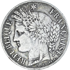 Moneta, Francia, Cérès, 5 Francs, 1851, Paris, BB, Argento, KM:761.1