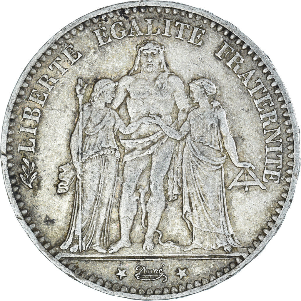 Coin, France, Hercule, 5 Francs, 1875, Paris, VF(30-35), Silver, KM:820.1