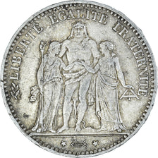 Coin, France, Hercule, 5 Francs, 1875, Paris, VF(30-35), Silver, KM:820.1