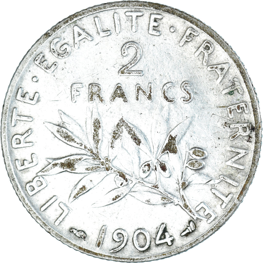 France, 2 Francs, Semeuse, 1904, Paris, Argent, TB+, Gadoury:532, KM:845.1