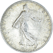 Coin, France, Semeuse, 2 Francs, 1919, Paris, AU(55-58), Silver, KM:845.1