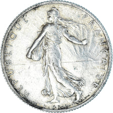 Coin, France, Semeuse, 2 Francs, 1919, Paris, AU(55-58), Silver, KM:845.1