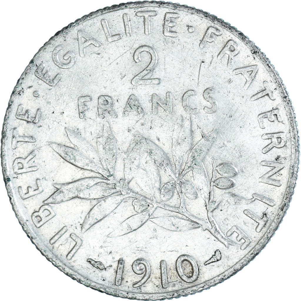 Monnaie, France, Semeuse, 2 Francs, 1910, Paris, TB+, Argent, Gadoury:532