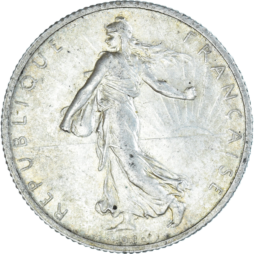 Moneta, Francja, Semeuse, 2 Francs, 1914, Paris, EF(40-45), Srebro, KM:845.1