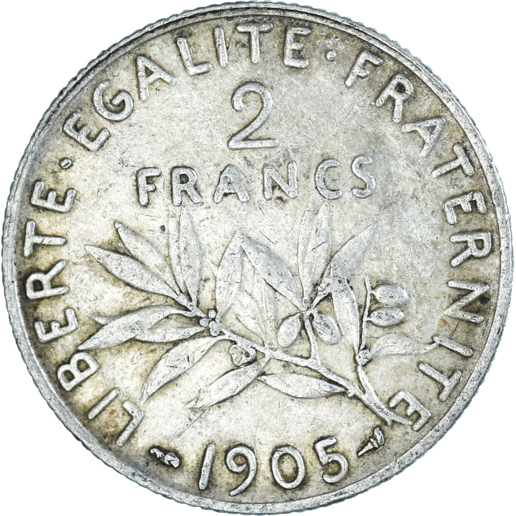 Coin, France, Semeuse, 2 Francs, 1905, Paris, EF(40-45), Silver, KM:845.1