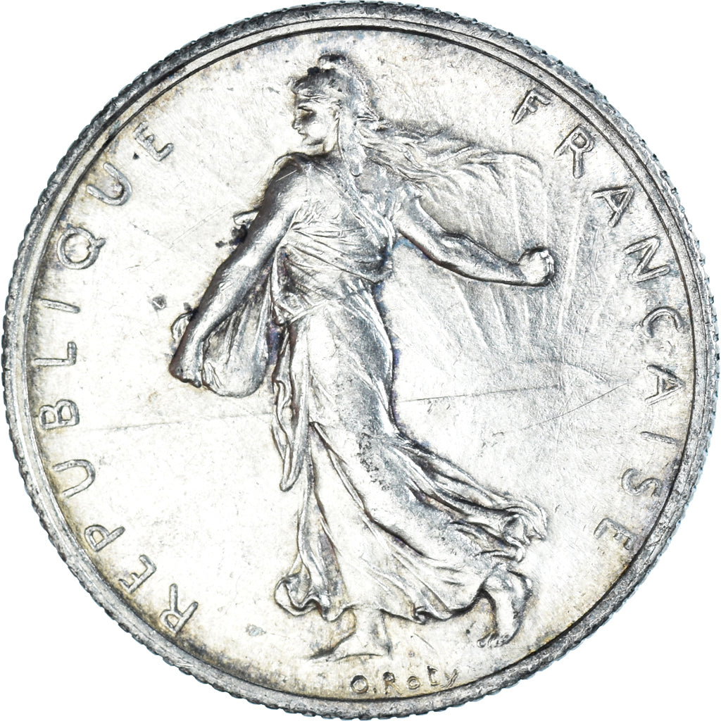 Coin, France, Semeuse, 2 Francs, 1919, Paris, MS(60-62), Silver, KM:845.1