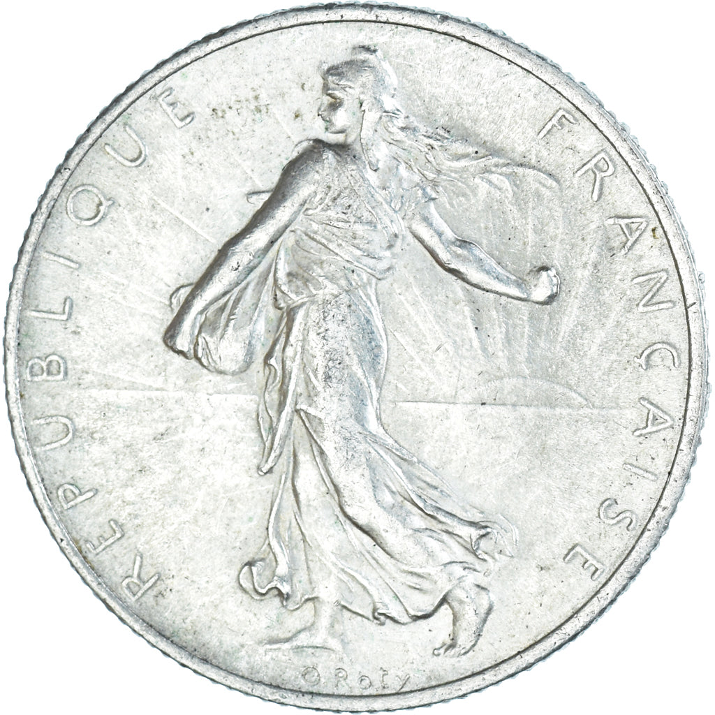 Coin, France, Semeuse, 2 Francs, 1919, Paris, AU(50-53), Silver, KM:845.1