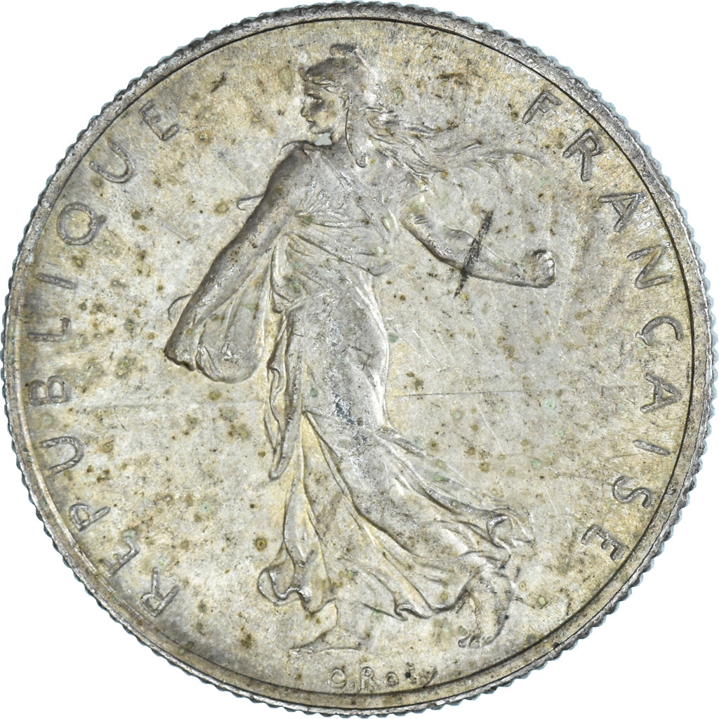 Munten, Frankrijk, Semeuse, 2 Francs, 1920, Paris, ZF, Zilver, KM:845.1