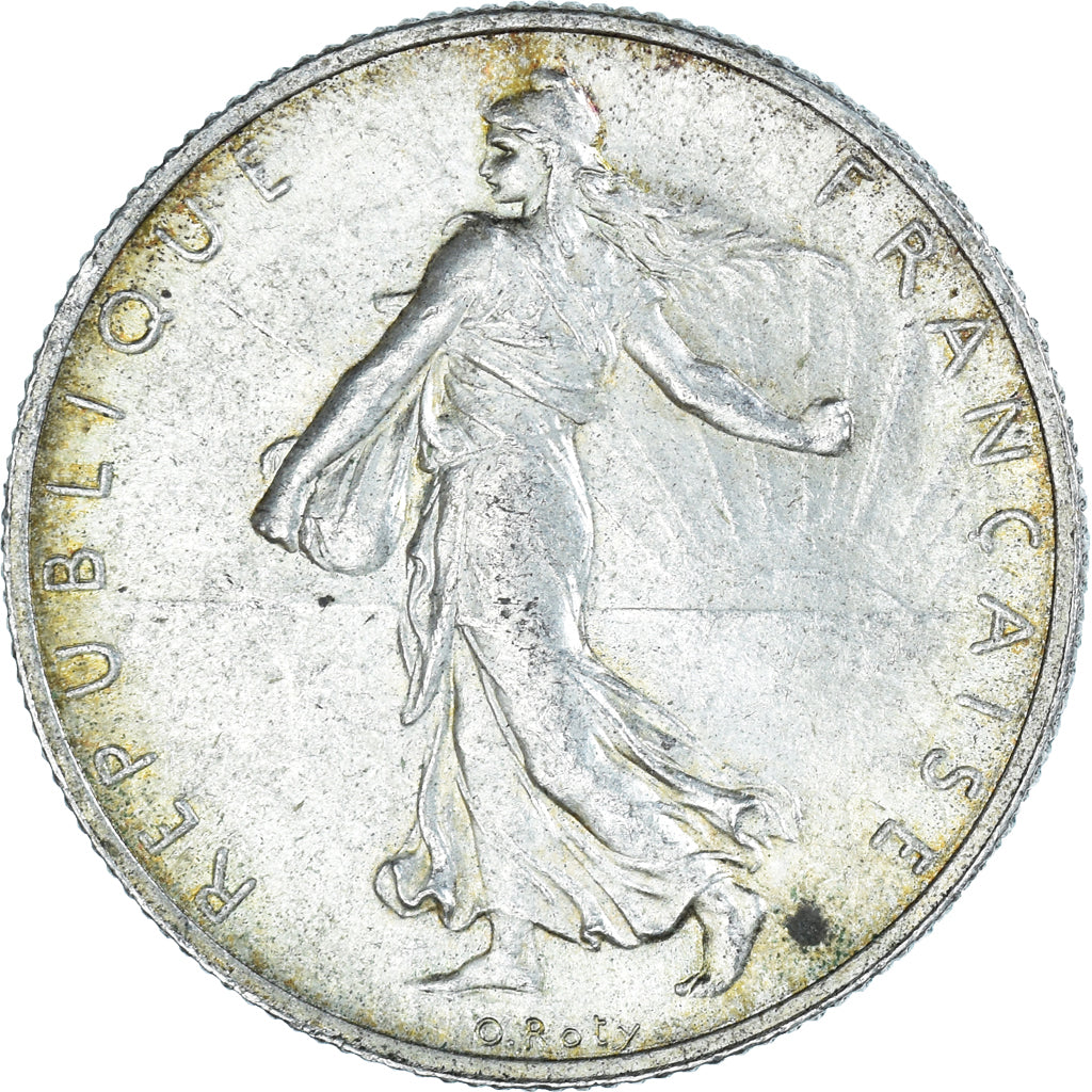 Coin, France, Semeuse, 2 Francs, 1920, Paris, AU(55-58), Silver, KM:845.1