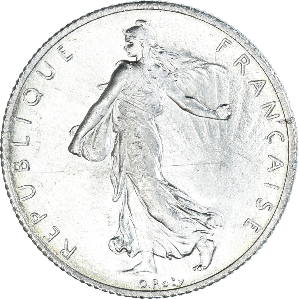 Coin, France, Semeuse, 2 Francs, 1916, Paris, MS(60-62), Silver, KM:845.1