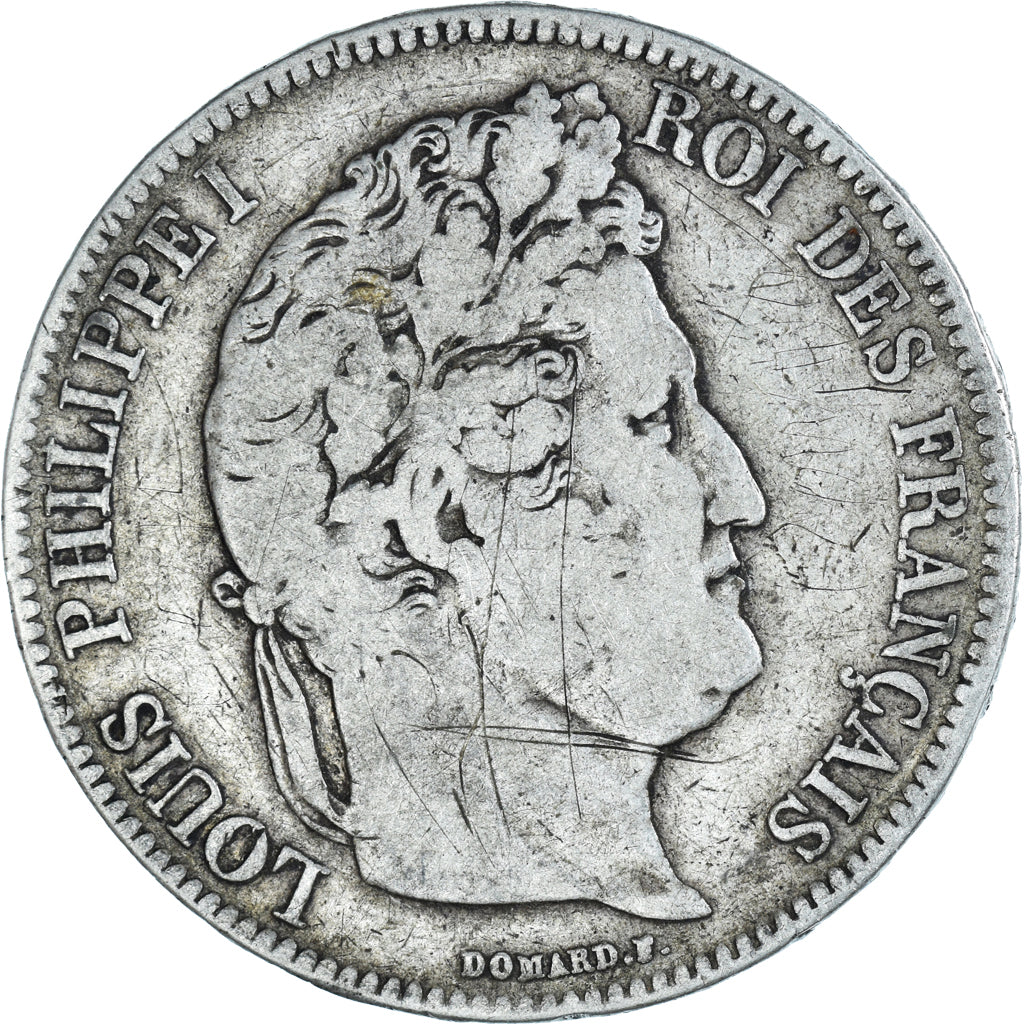 Coin, France, Louis-Philippe, 5 Francs, 1832, Marseille, VF(20-25), Silver