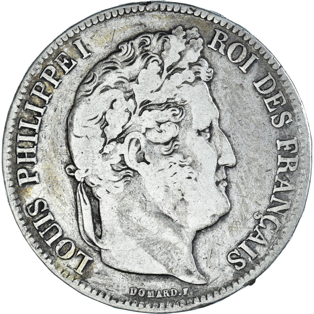 Coin, France, Louis-Philippe, 5 Francs, 1834, Lille, VF(20-25), Silver