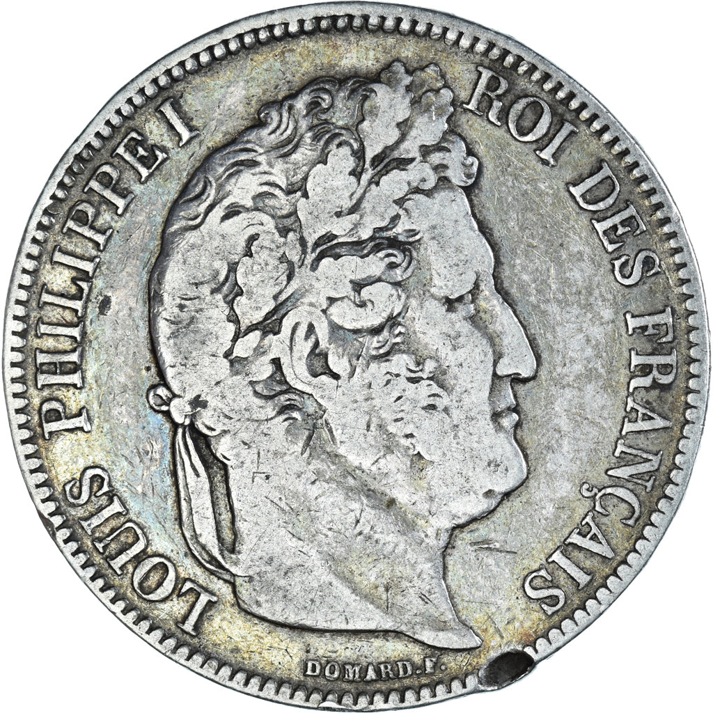 Coin, France, Louis-Philippe, 5 Francs, 1842, Lille, VF(30-35), Silver