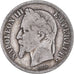 Moeda, França, Napoleon III, 2 Francs, 1866, Paris, F(12-15), Prata, KM:807.1