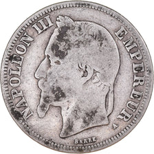Coin, France, Napoleon III, 2 Francs, 1867, Paris, F(12-15), Silver, KM:807.1