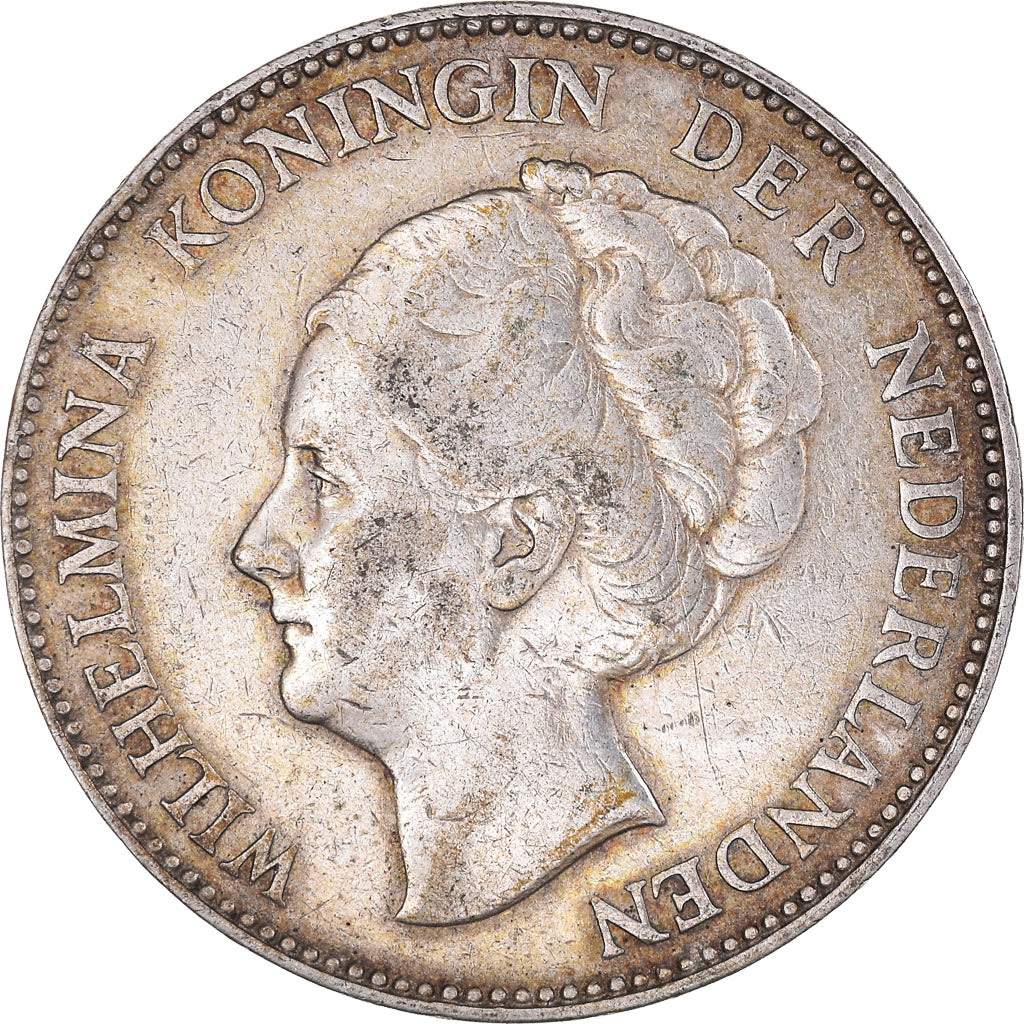 Moneta, Paesi Bassi, Wilhelmina I, Gulden, 1924, BB, Argento, KM:161.1